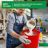 Neat. 42L Flexi Tubs Pack Red with Handles - Large Garden Buckets 3 Pack view 6