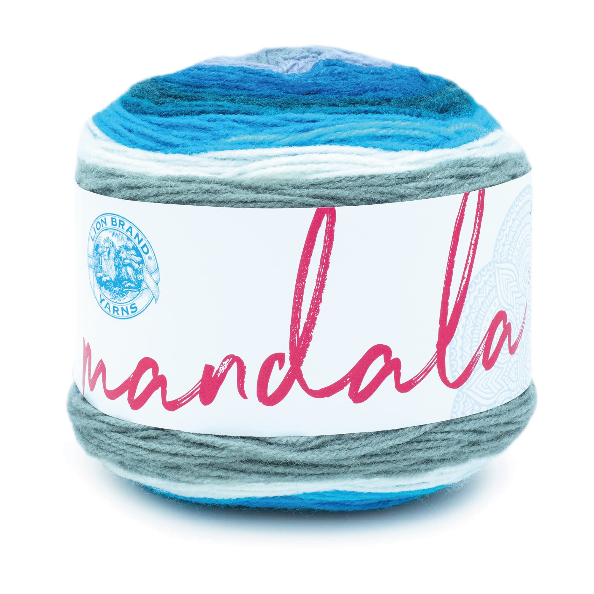 Lion Brand Yarn 525-223 Mandala Yarn, Mermaid, One Skein