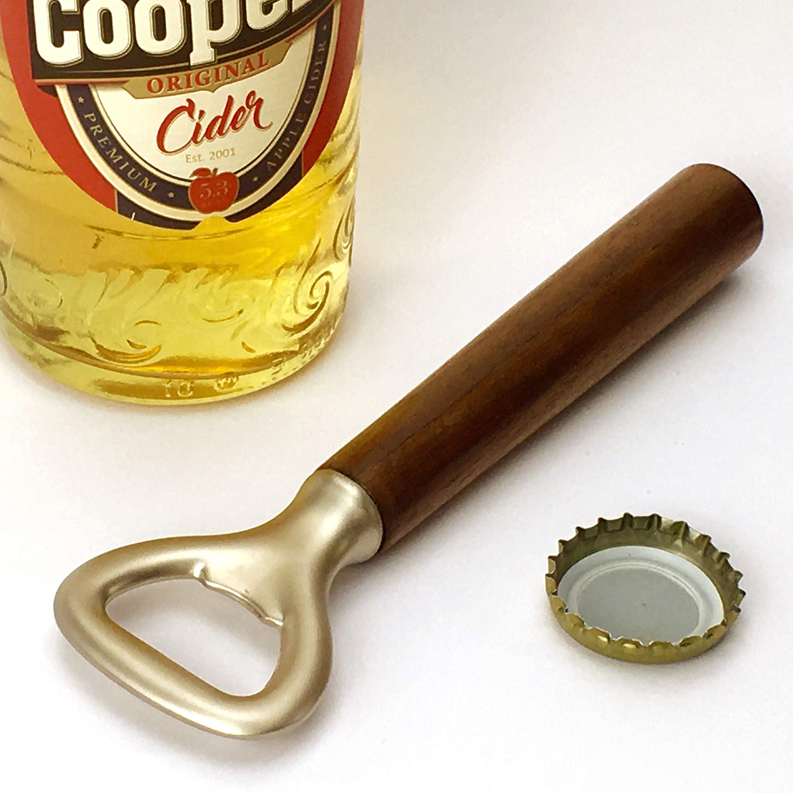 KokosnussEisen® - Premium Bottle Opener - Wooden Handle Walnut - Made in Germany
