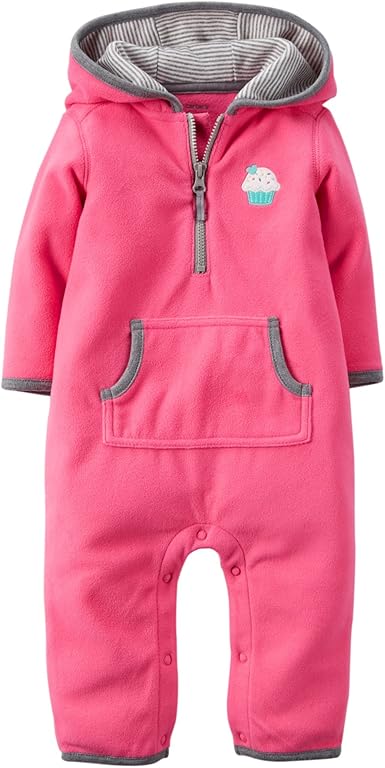 baby girl hooded onesie