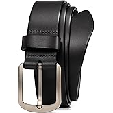 WOLFANT 1.5" Top Full Grain Leather Belt for Men in Gift Box,100% Italian Real Solid Leather