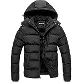 CREATMO US Men's Puffer Jacket Waterproof Winter Parka jacket Warm Thicken Ski Coat