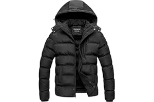 CREATMO US Men's Puffer Jacket Waterproof Winter Parka jacket Warm Thicken Ski Coat