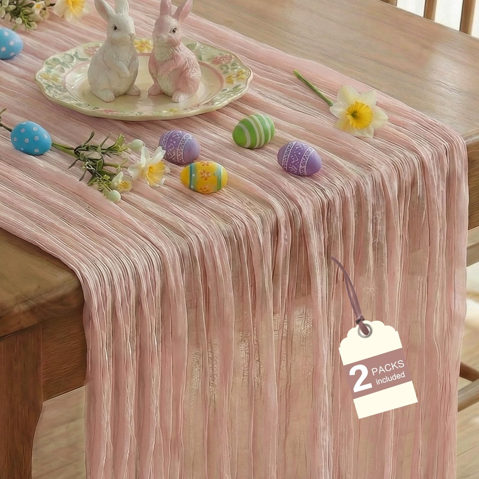 Photo 1 of ***MISSING PARTS***
IVAPUPU 2 Pcs Cheesecloth Table Runner - 10ft Dusty Pink Easter Decor Boho Gauze Cheese Cloth Table Runners for Baby Shower Decoration Wedding Party Spring Garden Farmhouse