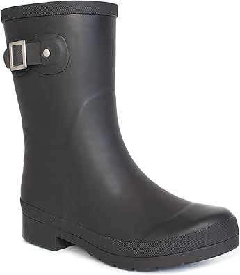 Chooka Women's Waterproof Solid Mid-Height Rain Boot