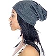Grace Eleyae GE Women's Satin Lined Sleep Cap Slap Silky Beanie Soft Smooth & Stylish Hair Care Hat