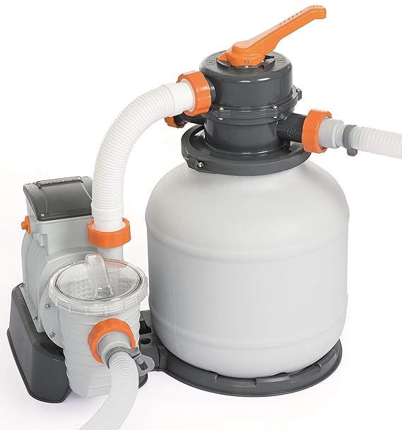 Bestway Flowclear Sandfilteranlage mit ChemConnect und Zeitschaltuhr, 3.785 l/h