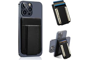 LDSXAY for MagSafe Wallet, Magnetic Phone Wallet with Adjustable Stand & Money Clip, Detachable Magnetic Wallet for iPhone 16/15/14/13/12 Pro Max Plus, 10+ Cards Holder