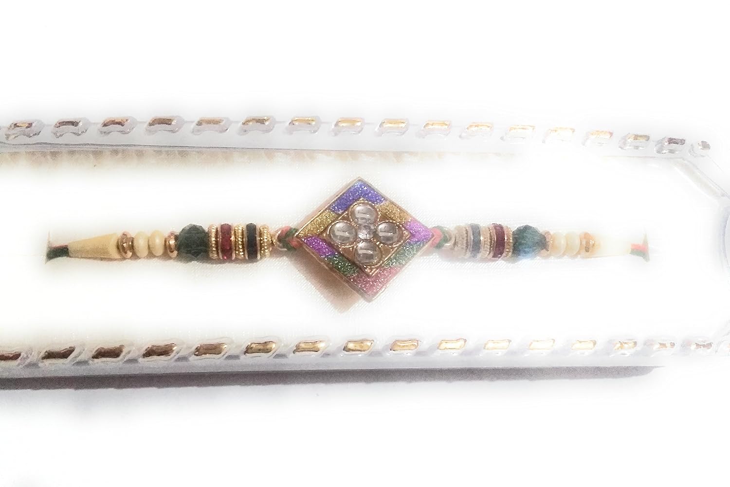 kanisha creations auspicious american diamond bracelet brother rakhi for rakshabandhan