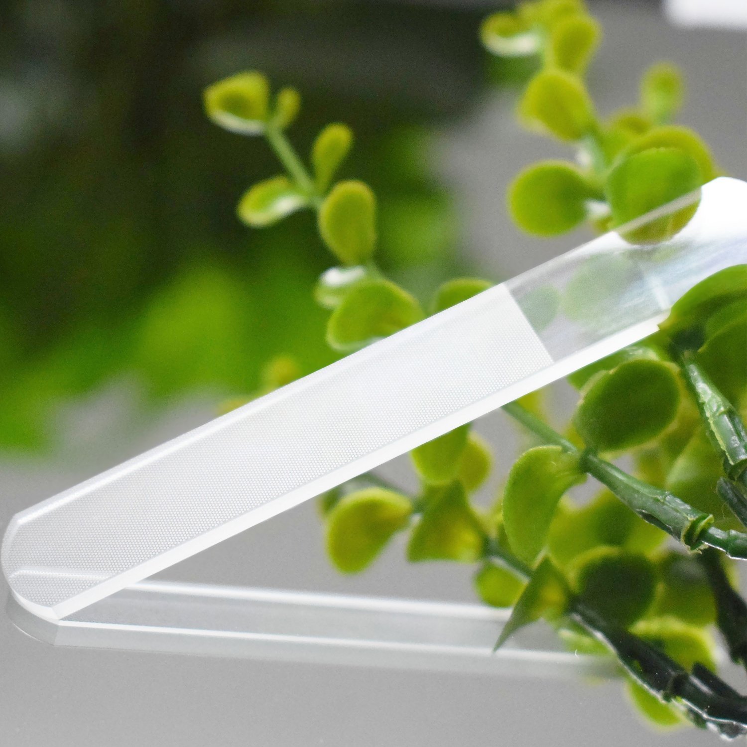 Professional Nano Cristal Limes à ongles, Aroc Manucure Pédicure Soin des ongles poli fichier ongles des ongles pour ongles naturels et acrylique avec étui de rangement (Poignée sans miroir) (1pc)