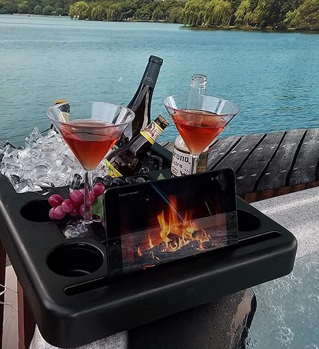 Spa Tender Hot Tub Ice Bucket Tablet Stand Drink Holder Amazon