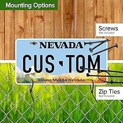 Custom Nevada License Plate, Personalized License
