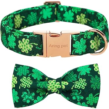 Collar Para Perro Con Flor De Margarita Rosa, Collar De Perro De Algodón Con Hebilla De Metal De Seguridad, Collares Ajustables Para Cachorros