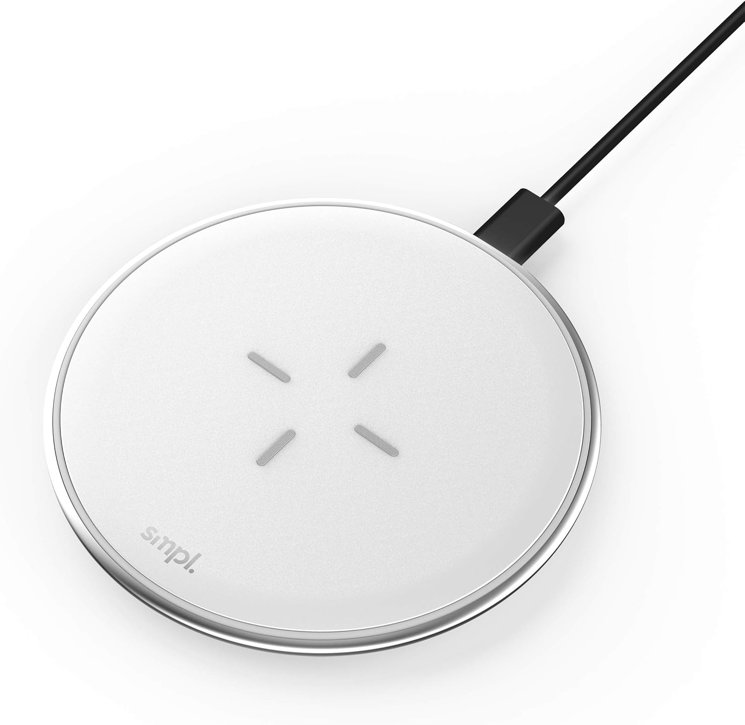 Smpl Fast Wireless Charger, 10W Wireless Charging Pad, Compatible with iPhone 13/12/Mini/Pro/11/XS Max/XR/XS/X/8/8+