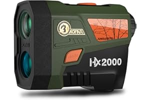 AOFAR HX2000 Hunting Rangefinder with Dual-Color OLED Display, Ultra-Clear Optics with 95%+ Transmittance of Glass, 2000 Yard