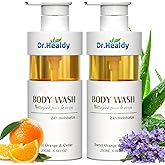 Body Wash with Pump Relaxing Citrus & Cedar,Healthy-Looking Skin Gentle Skin Cleanser with 24hr Moisturizing,Paraben and Phthalate Free 13.6 FL Oz (Pack of 2)