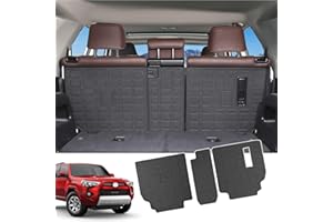 Xipoo Backrest Mat Compatible with 2010-2024 Toyota 4Runner Back Seat Protector 7 Seaters TPE Material Cargo Mat Replacement for 2010-2024 Toyota 4Runner Accessories (2nd Backrest Mat)