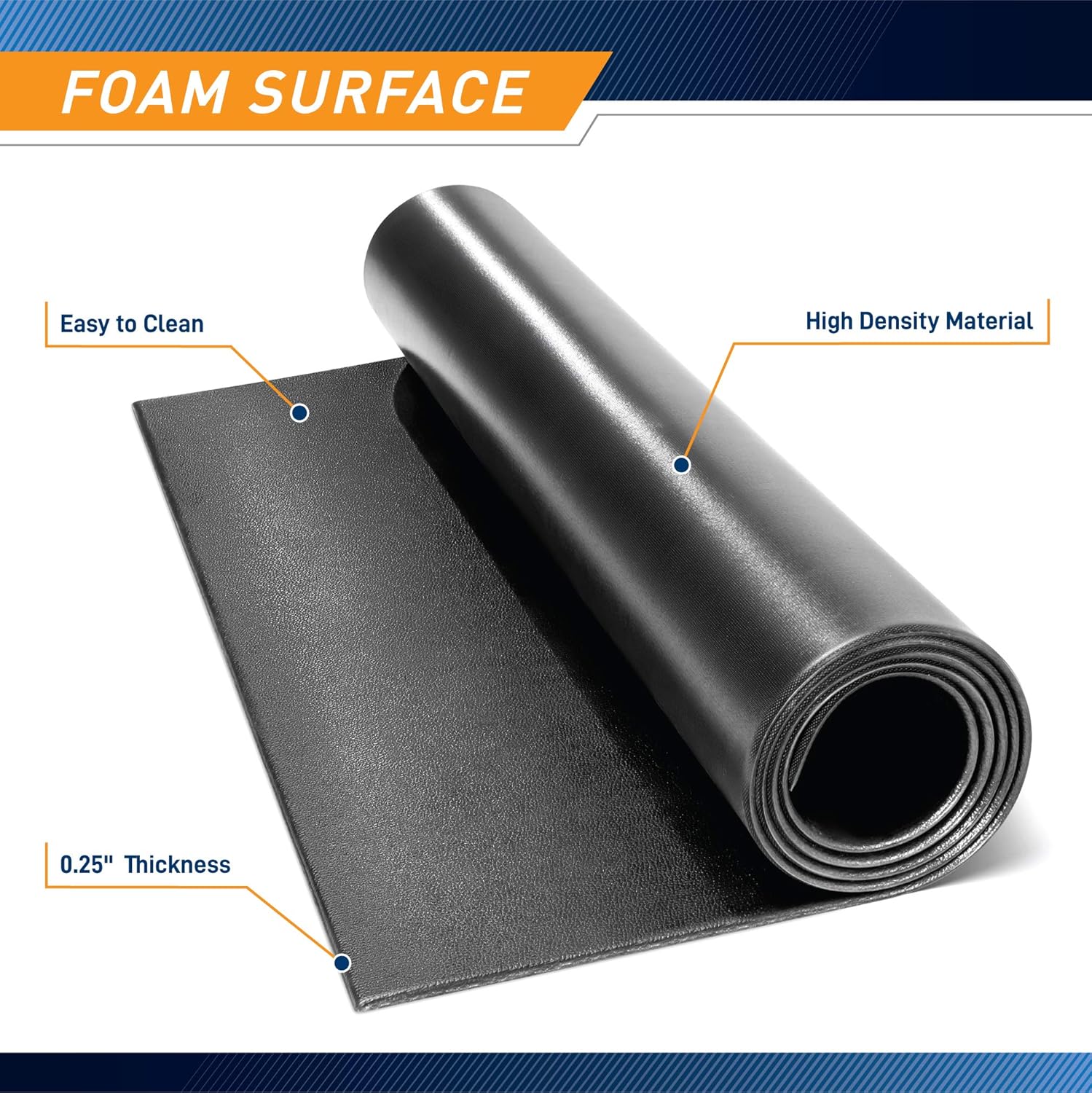 Marcy Fitness Equipment Mat and Floor Protector for Treadmills, Exercise Bikes, and Accessories Mat-366 (78" x 36" x 0.25" Thickness) : Exercise Mats : Sports & Outdoors