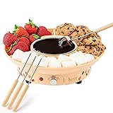 Kusini Fondue Pot Electric Set – 10-oz Chocolate