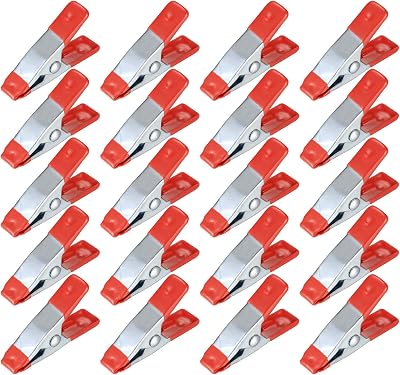 LJHOME Metal Spring Clamps 20Pcs 2 Inch Heavy Duty Rubber Coated Grips