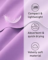 Fit-Flip Swimming Towel Pastel Violet 140x70cm Microfiber Quick Dry view 2