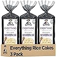 Quaker Large Rice Cakes, Everything Flavor, GLuten Free, Pack of 3