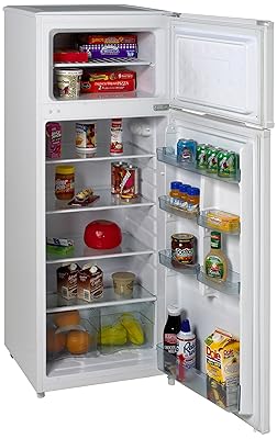 Avanti RA7306WT 2-Door Apartment Size White Refrigerator
