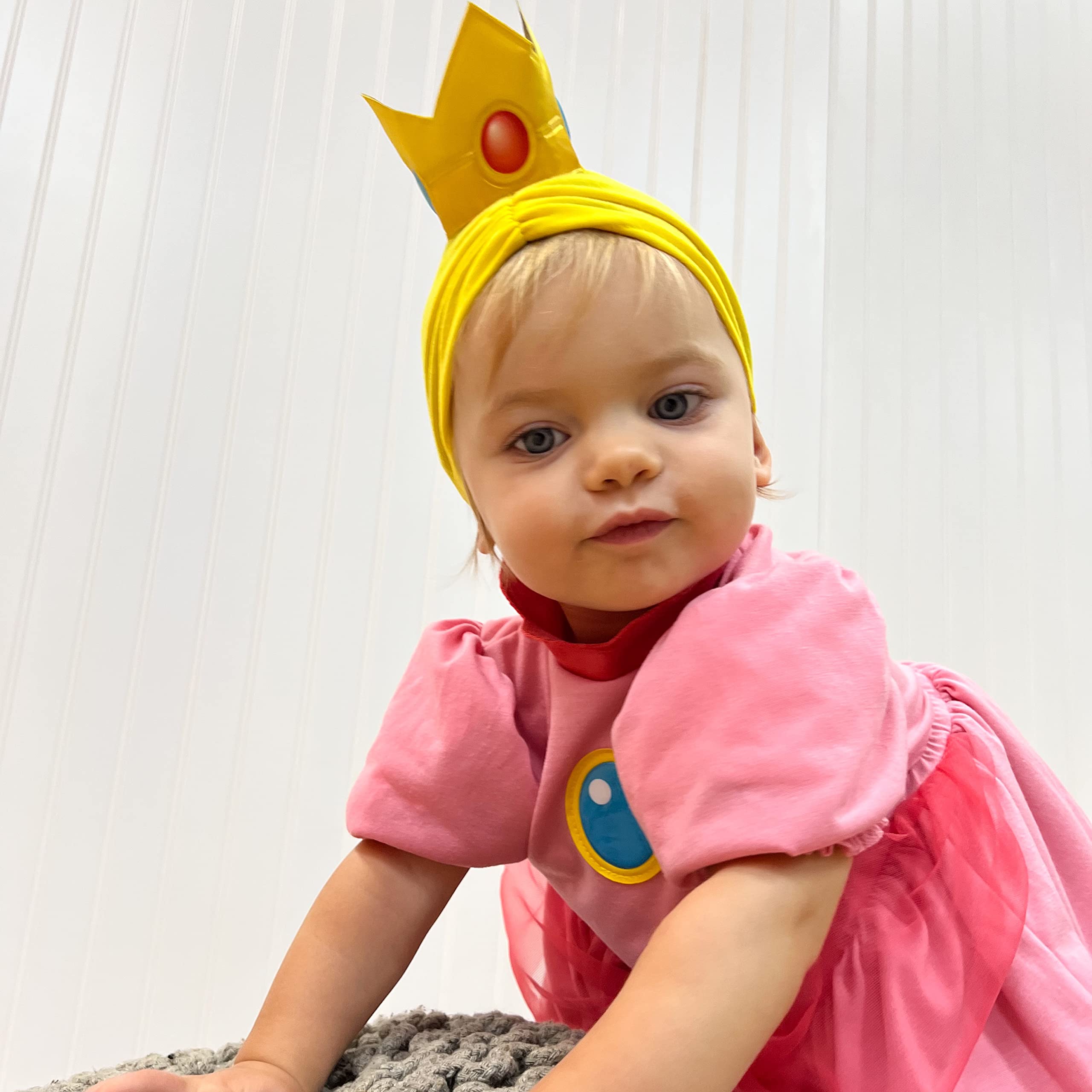 Girl's Super Mario Bros Infant Posh Princess Peach Costume