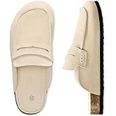 StillFancxy 100% Genuine Leather Clogs for Women Non-Slip Platform Mules & Suede Clogs for Women Comfort Slippers with Arch Support