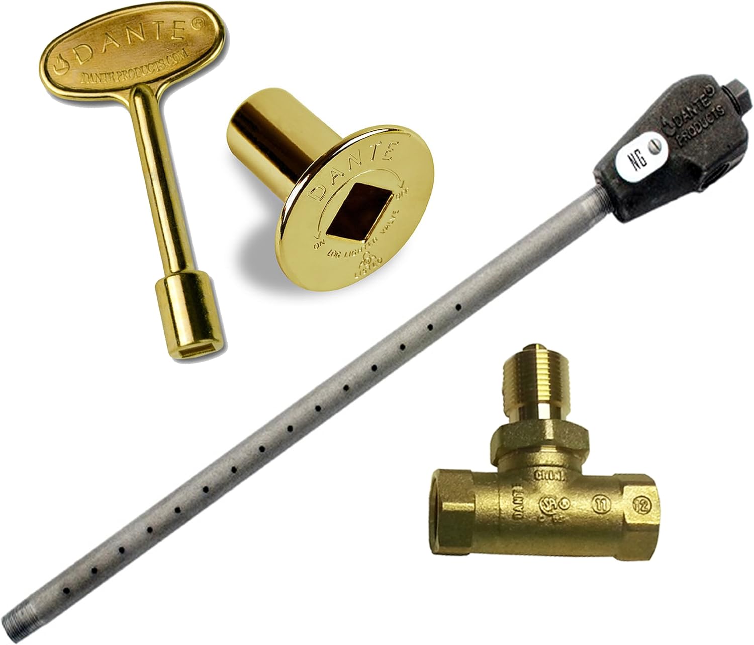 Dante Products NG.BVS.BR Universal Log Lighter Combo Kit