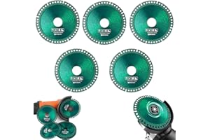 AULCTR 5Packs Indestructible Disc for Grinder, Upgrade Indestructible Disc 2.0 - Cut Everything in Seconds, 4 Inch Ultra-Thin Saw Blade Diamond Cutting Wheels Composite Multifunctional Cutting Saw Blade