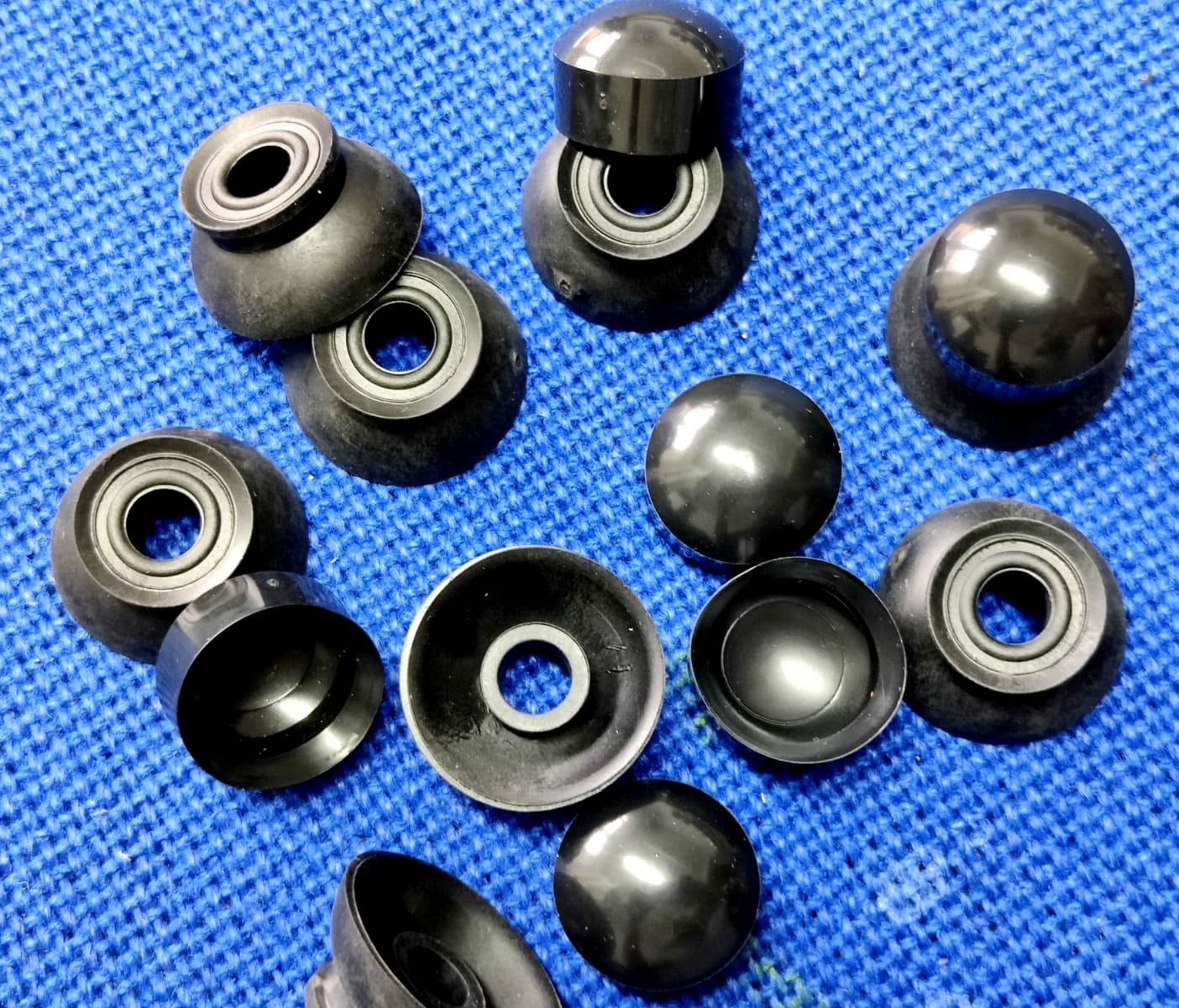 TERF® M8 X 28mm Black Flexible PVC Roofing Sealing Sela Washer and Cap Cover M8 (8mm) X 28mm Corrugated Sheet Sela Washer and Cap Cover For Weatherproof Sealing Protecting - Pack of 10