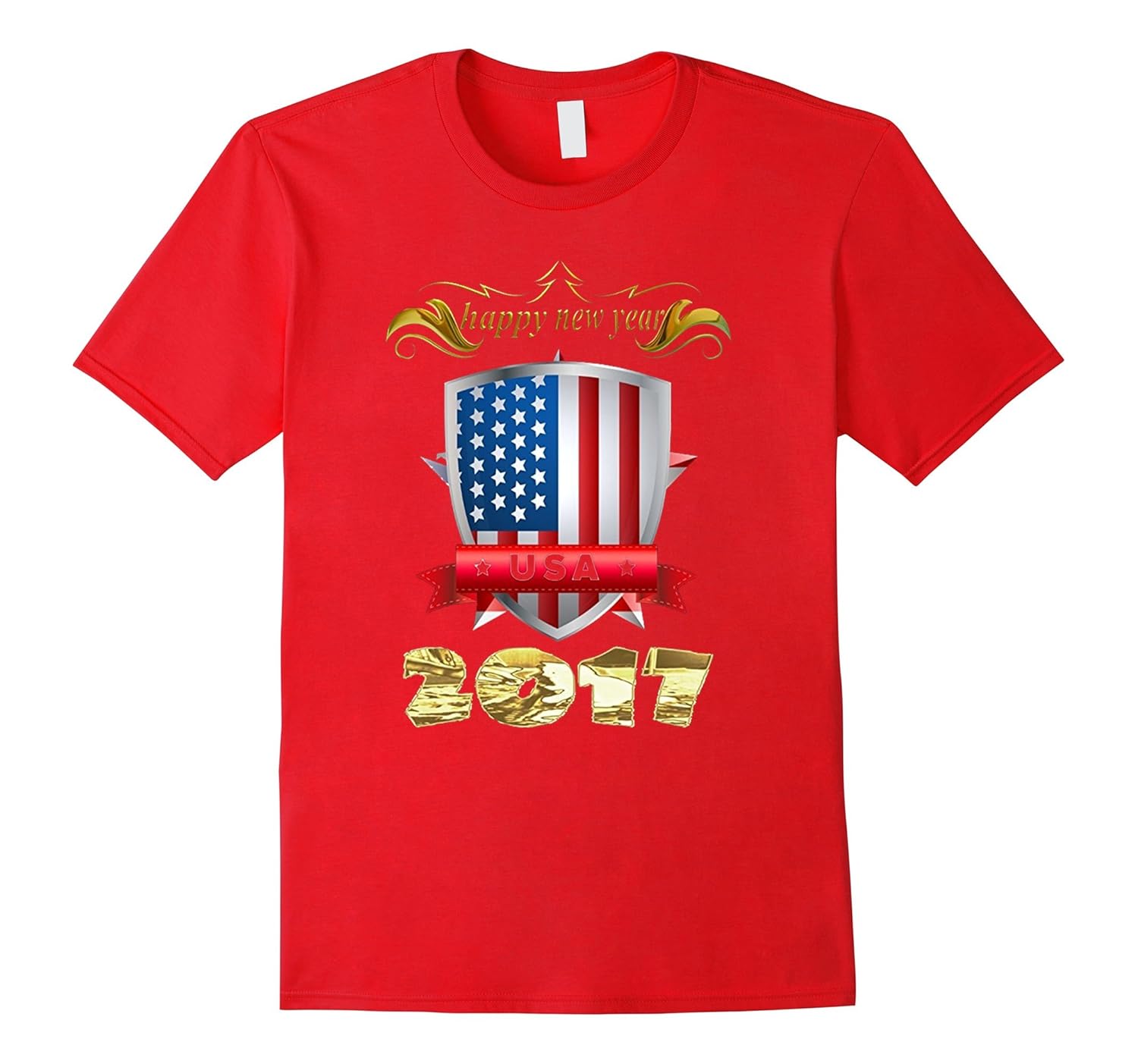 Festive happy new year t-shirt 2017 Happy New Year T-Shirt-Art – Artvinatee