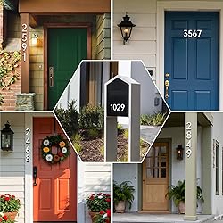 6 Inch Self-adhesive House Numbers, Modern Floating
