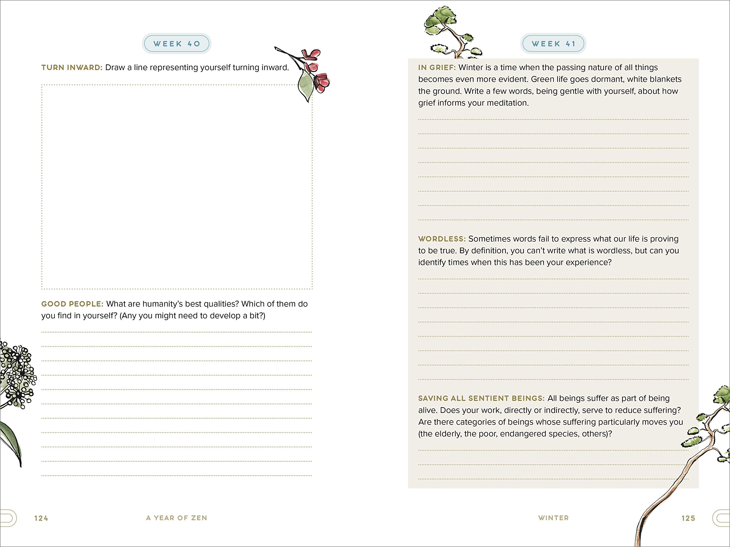 (*EBOOK*) A Year of Zen: A 52-Week Guided Journal (A Year of Daily Reflections)