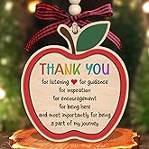 TEEBIM Teacher Ornament - Teacher Christmas Ornaments - Teachers Gifts for Women - Teachers Daycare Provider Christmas Ornaments 2025 - Wood Teaching Ornament for Tree 2025