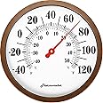 12.3 inch New Premium Steel Indoor/Outdoor Weather Thermometer Water-Resistant Decorative