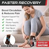 SS Sleeve Stars Ankle Brace with Removable Strap Dark Brown 10"-12" view 2