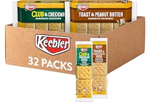 Keebler Sandwich Crackers, Lunch Snacks, Variety Pack (4 Trays, 32 Packs)