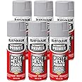 Rust-Oleum 249331-6PK Automotive Rusty Metal Primer Spray Paint, 12 oz, Light Gray, 6 Pack