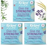 KinKind Rice Water Shampoo Bar Hair Growth 3 Bars UK Made Solid Shampoo
