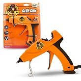 Gorilla Dual Temp Full Size Hot Glue Gun, Precision Nozzle | Easy Squeeze Trigger for Comfort, Enhanced Safety Features, Grea