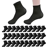 30 Pairs of Thin Crew Socks for Men & Women - Breathable Casual Socks in Bulk - Moisture-Wicking Socks Wholesale