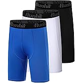 Runhit Youth Boys' Compression Shorts,Boys Performance Athletic Base Layers Underwear Sports Shorts