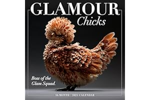 SELLERS PUBLISHING, INC. Glamour Chicks 2025 Wall Calendar, 16-Month Humor & Comic Calendar, 12" x 12"