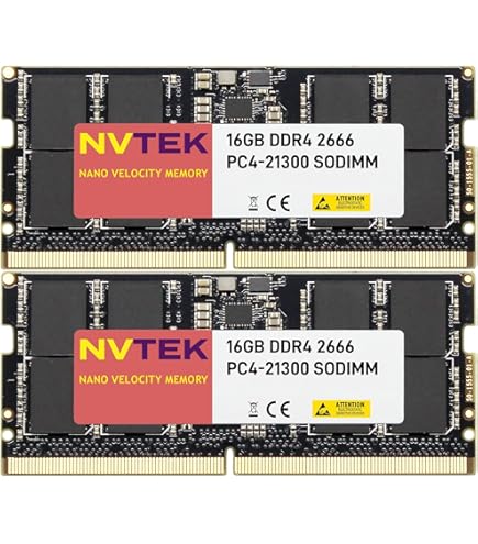 NVTEK 16GB (2X8GB) DDR4 3200MHz PC4-25600 SODIMM 2Rx8 1.2V CL22