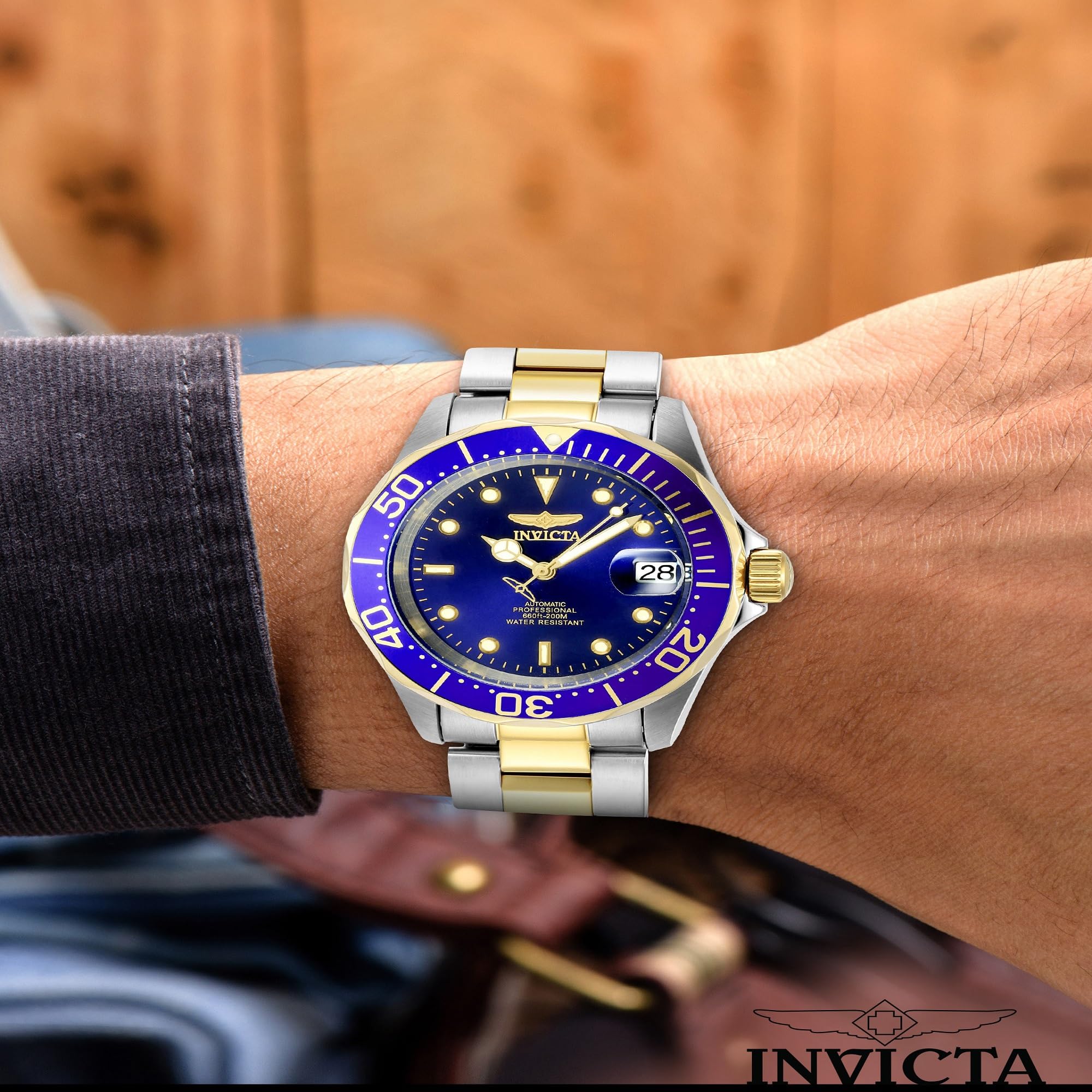 Invicta Pro Diver Edelstahl Herren Automatikuhr - 40mm 2