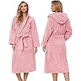 PJGGZ Hooded Bathrobes for Women, Soft Long Towel Robes for Women - Quick Dry yet Warm
