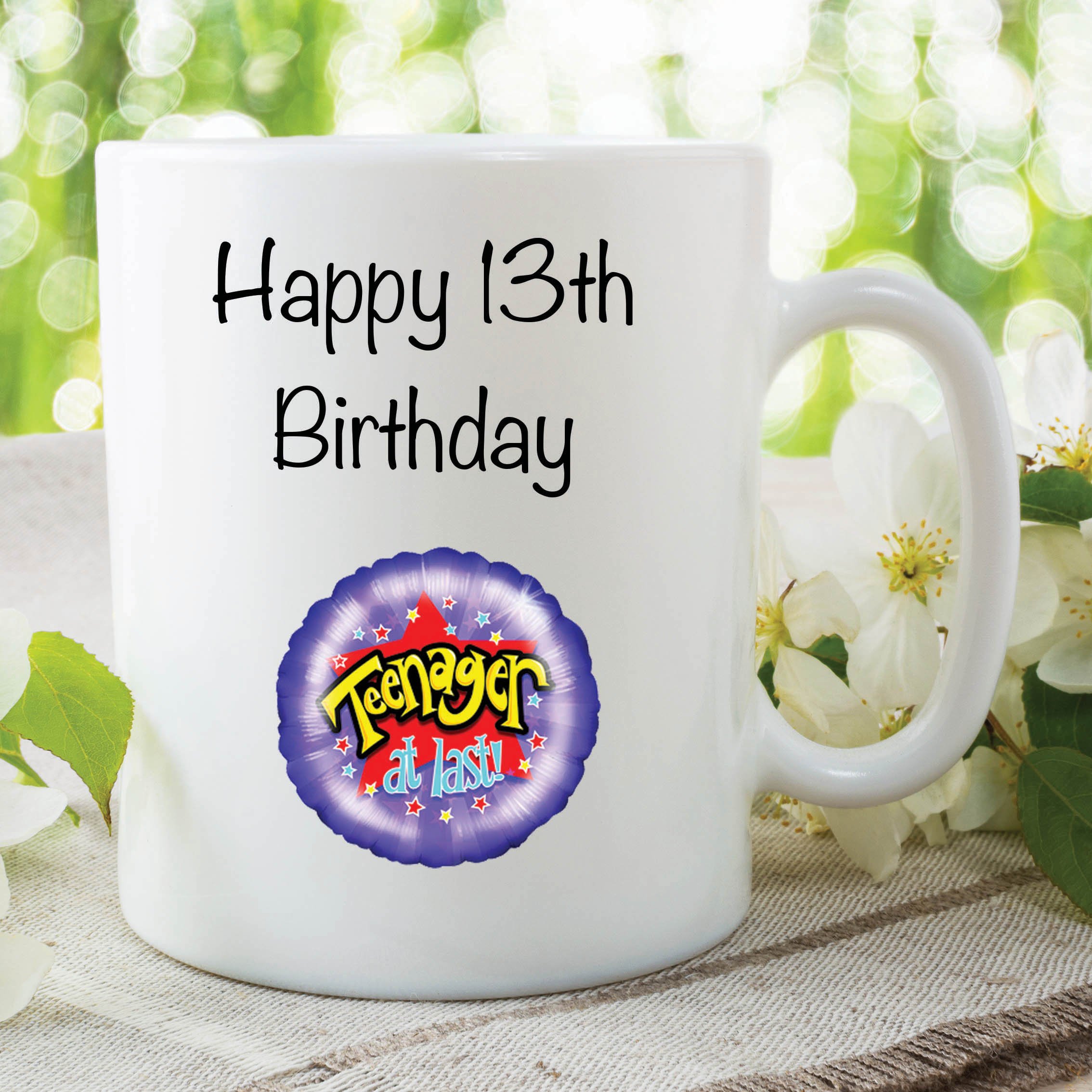 Happy 13th Birthday Teenager Mug Party Present Kid's Novelty Cup Gift WSDMUG116