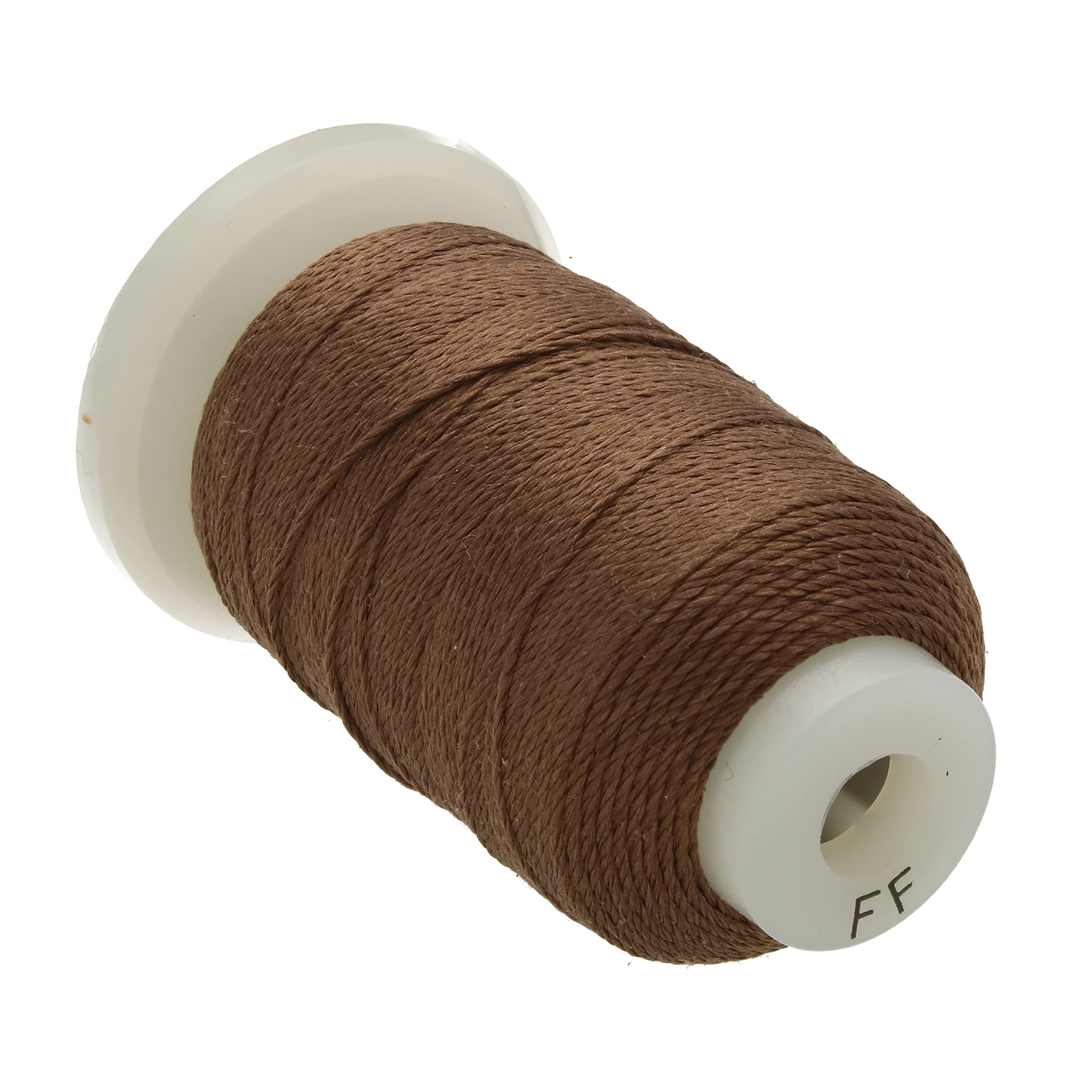 The Beadsmith Pure Silk Cord – Chestnut, Size FF (0.381 mm/0.0150”), 115 Yards (345 ft), 1/2-Ounce Spool